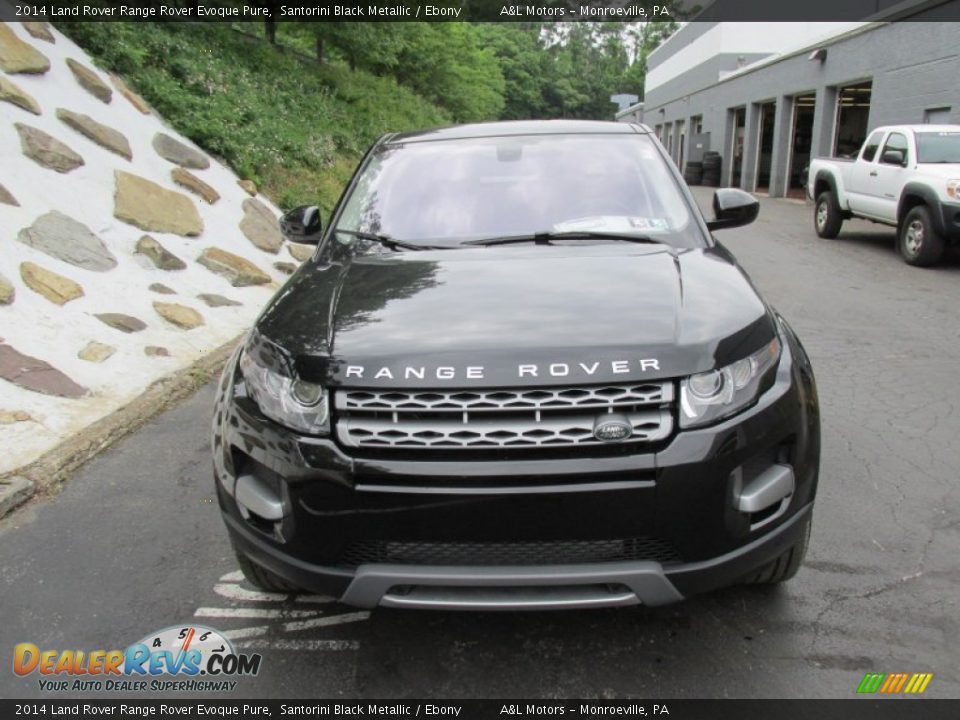 2014 Land Rover Range Rover Evoque Pure Santorini Black Metallic / Ebony Photo #8