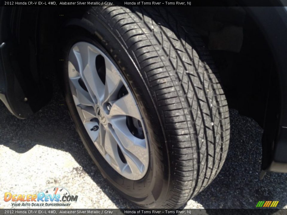 2012 Honda CR-V EX-L 4WD Alabaster Silver Metallic / Gray Photo #2