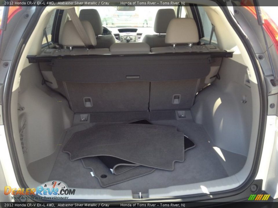 2012 Honda CR-V EX-L 4WD Alabaster Silver Metallic / Gray Photo #9