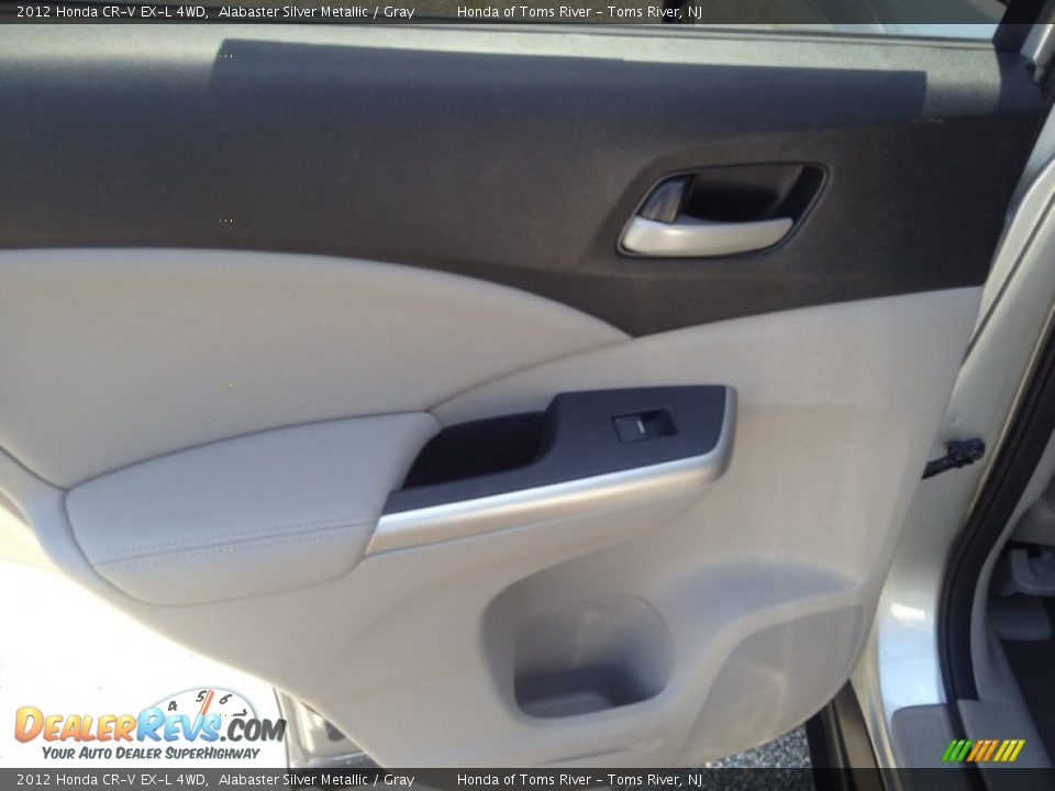 2012 Honda CR-V EX-L 4WD Alabaster Silver Metallic / Gray Photo #10