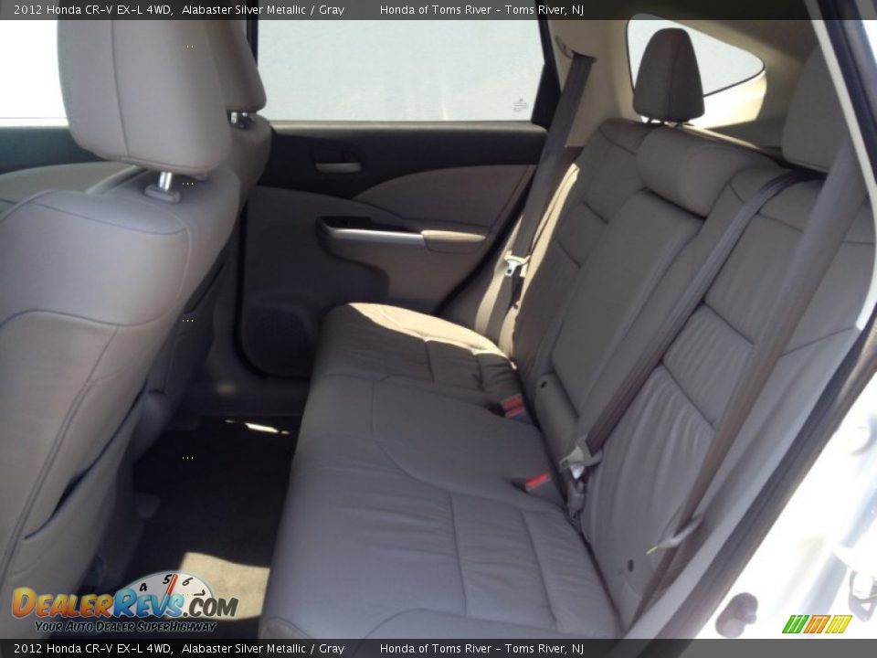 2012 Honda CR-V EX-L 4WD Alabaster Silver Metallic / Gray Photo #11