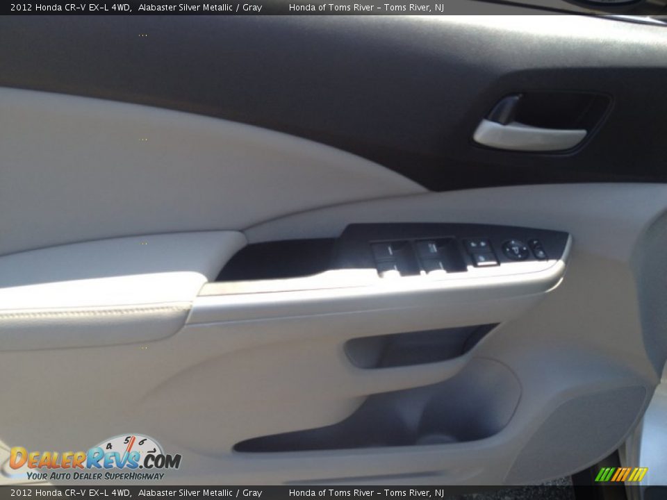 2012 Honda CR-V EX-L 4WD Alabaster Silver Metallic / Gray Photo #15