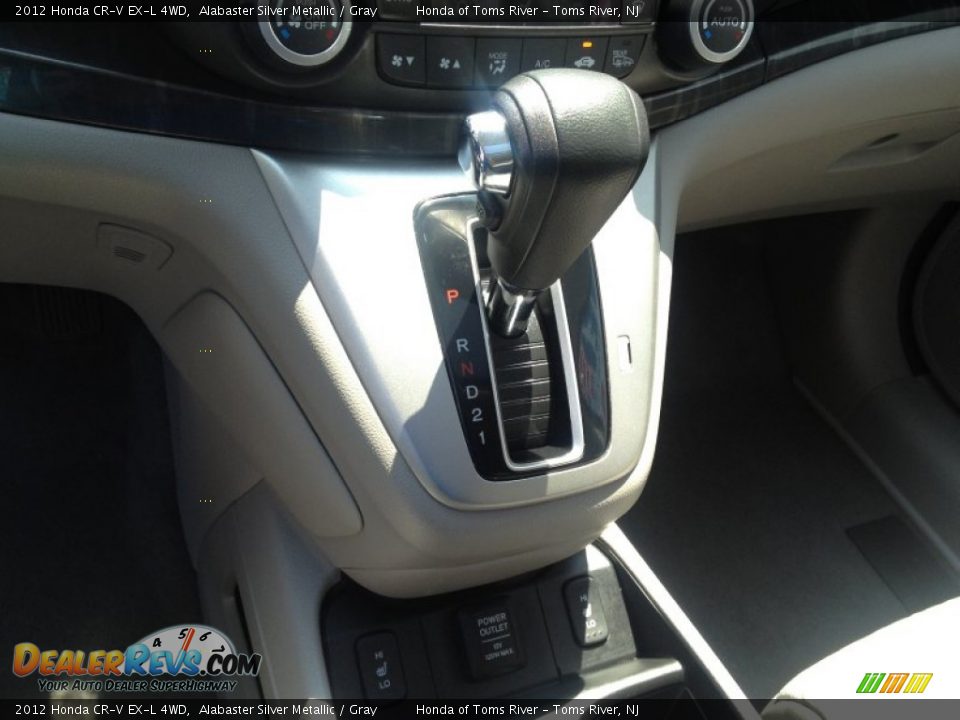 2012 Honda CR-V EX-L 4WD Alabaster Silver Metallic / Gray Photo #19