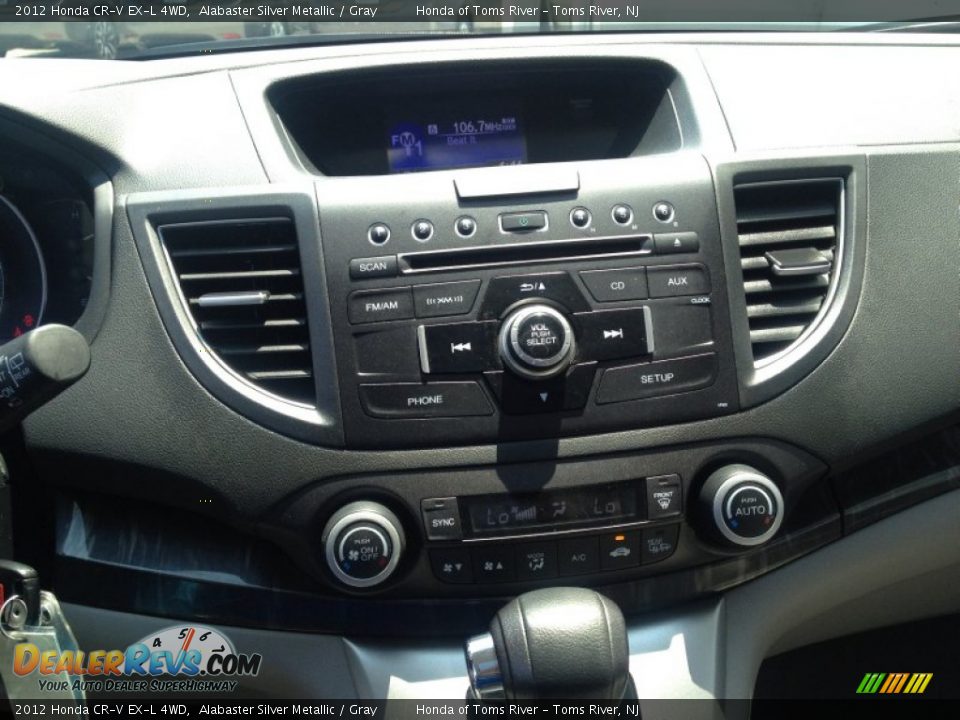 2012 Honda CR-V EX-L 4WD Alabaster Silver Metallic / Gray Photo #20