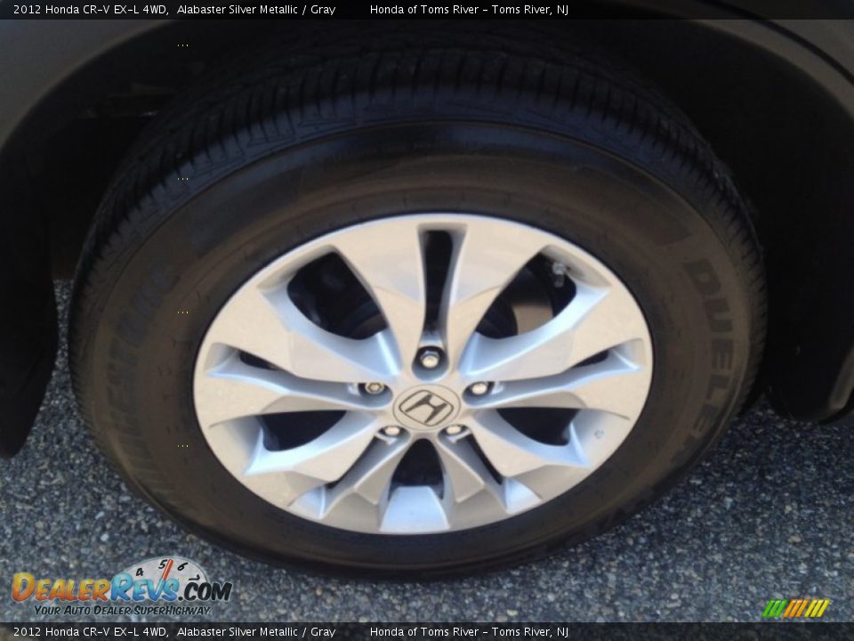 2012 Honda CR-V EX-L 4WD Alabaster Silver Metallic / Gray Photo #24