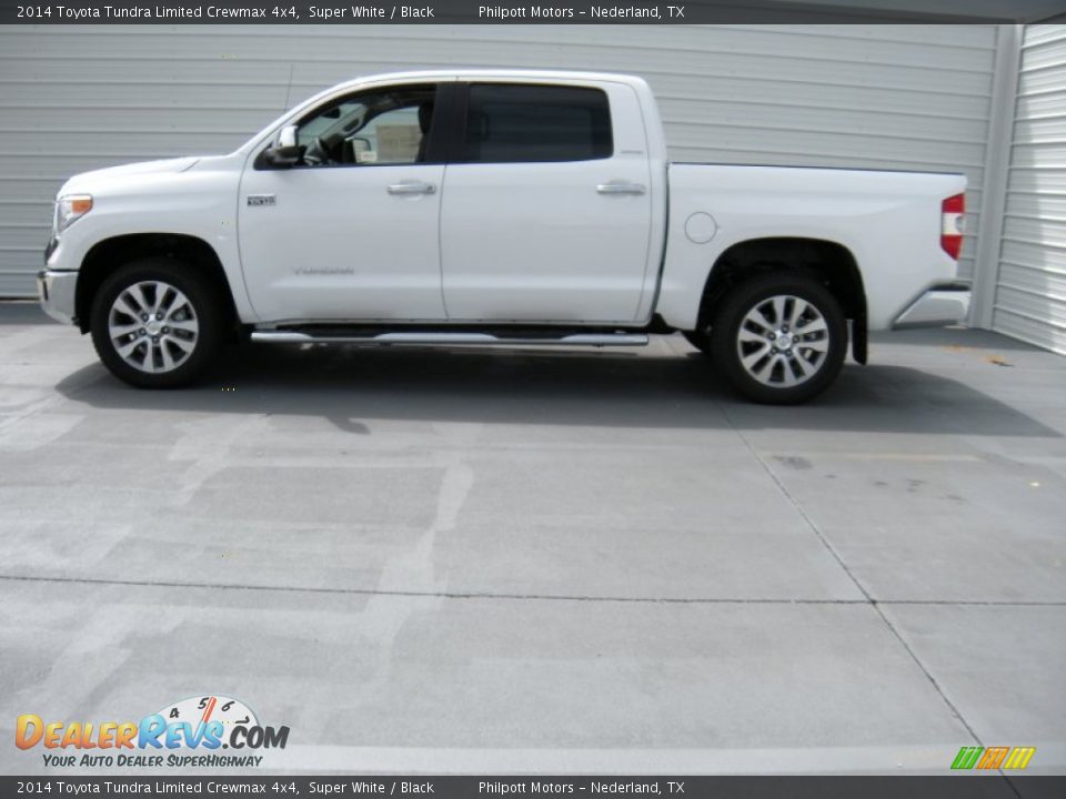 2014 Toyota Tundra Limited Crewmax 4x4 Super White / Black Photo #6