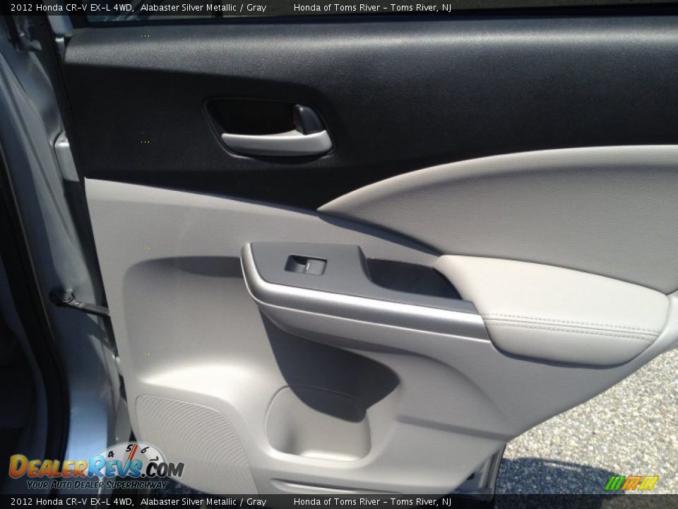 2012 Honda CR-V EX-L 4WD Alabaster Silver Metallic / Gray Photo #26