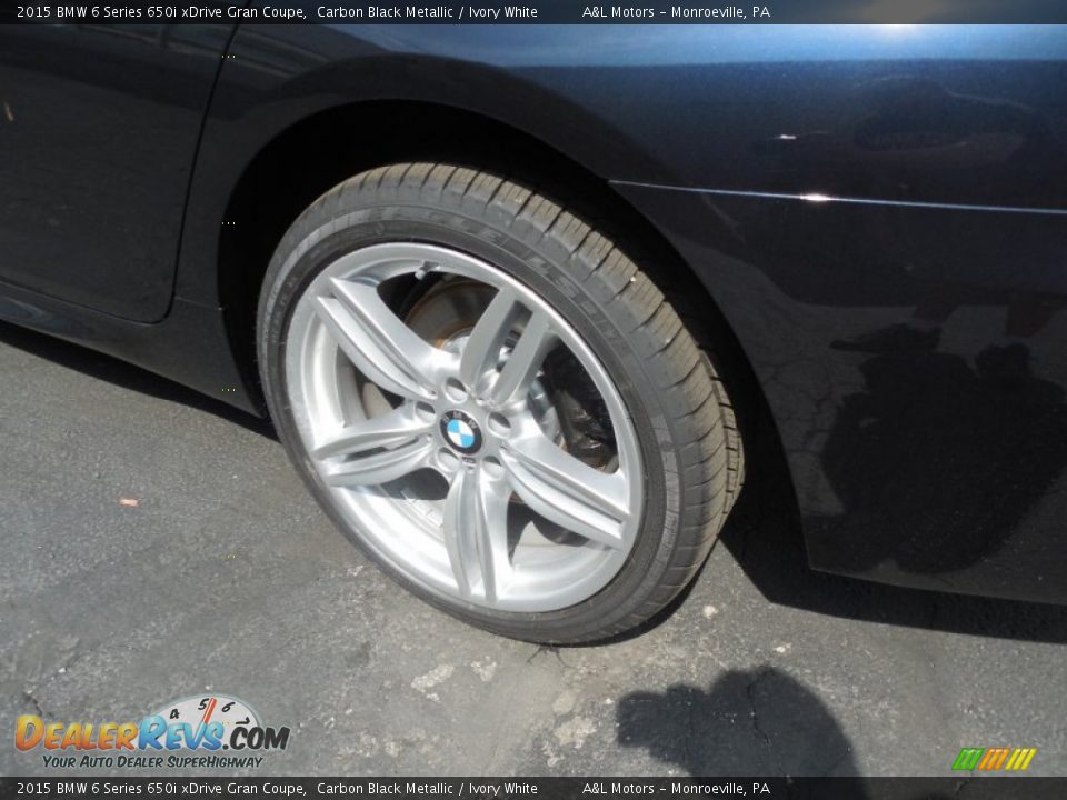 2015 BMW 6 Series 650i xDrive Gran Coupe Carbon Black Metallic / Ivory White Photo #3