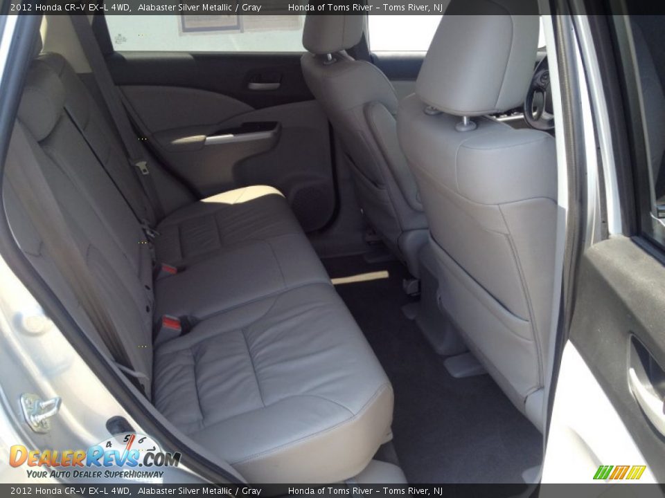 2012 Honda CR-V EX-L 4WD Alabaster Silver Metallic / Gray Photo #27