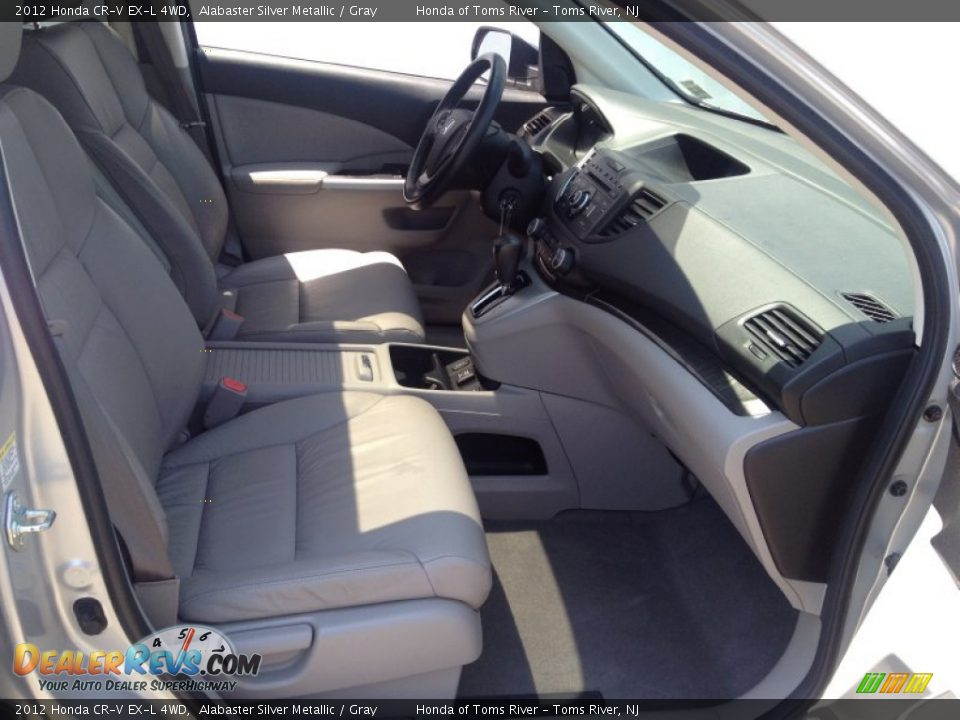 2012 Honda CR-V EX-L 4WD Alabaster Silver Metallic / Gray Photo #30