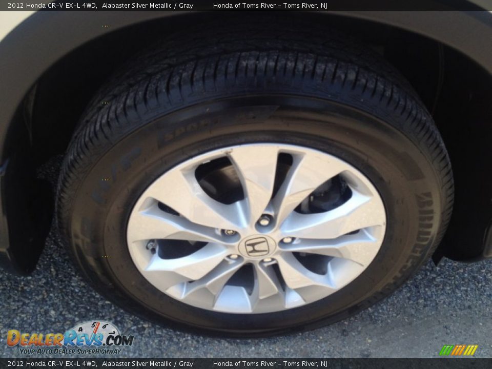 2012 Honda CR-V EX-L 4WD Alabaster Silver Metallic / Gray Photo #31