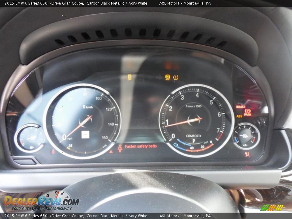 2015 BMW 6 Series 650i xDrive Gran Coupe Gauges Photo #20