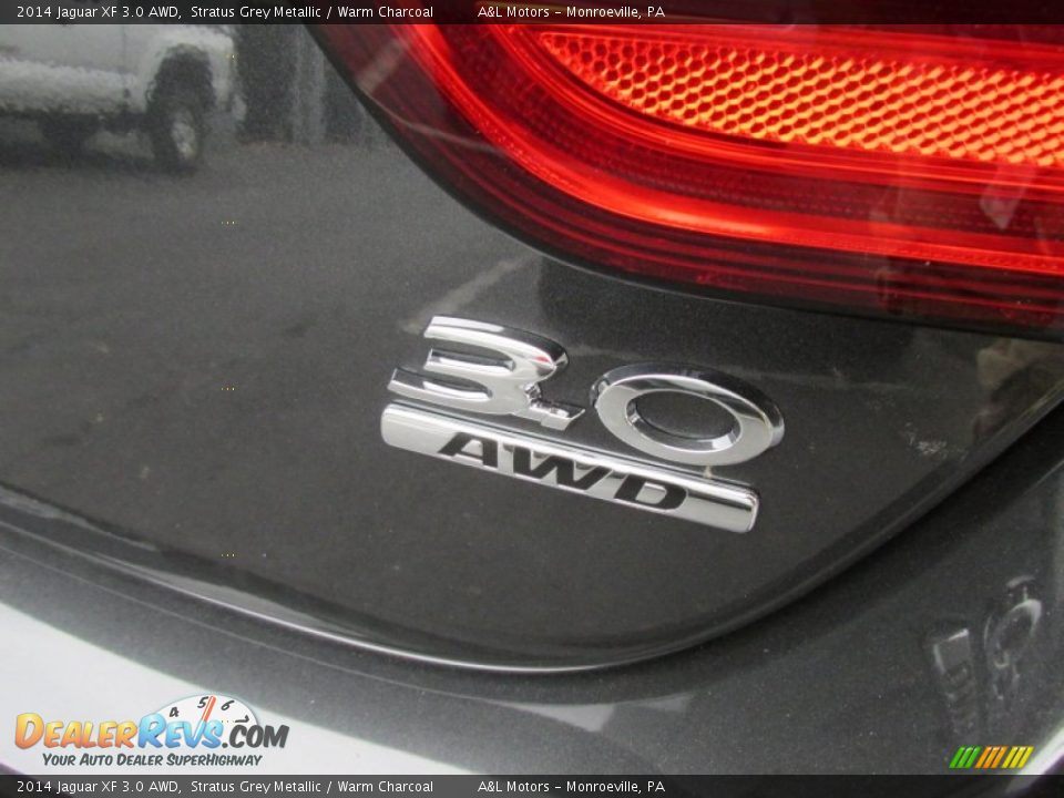 2014 Jaguar XF 3.0 AWD Stratus Grey Metallic / Warm Charcoal Photo #7