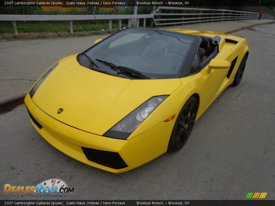 2007 Lamborghini Gallardo Spyder Giallo Halys (Yellow) / Nero Perseus Photo #2