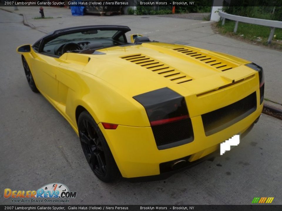 2007 Lamborghini Gallardo Spyder Giallo Halys (Yellow) / Nero Perseus Photo #3