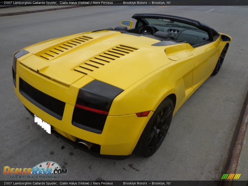 2007 Lamborghini Gallardo Spyder Giallo Halys (Yellow) / Nero Perseus Photo #4