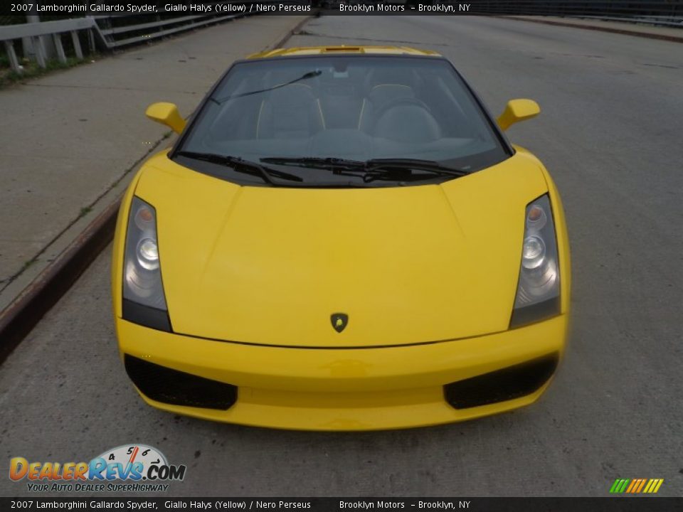 2007 Lamborghini Gallardo Spyder Giallo Halys (Yellow) / Nero Perseus Photo #10