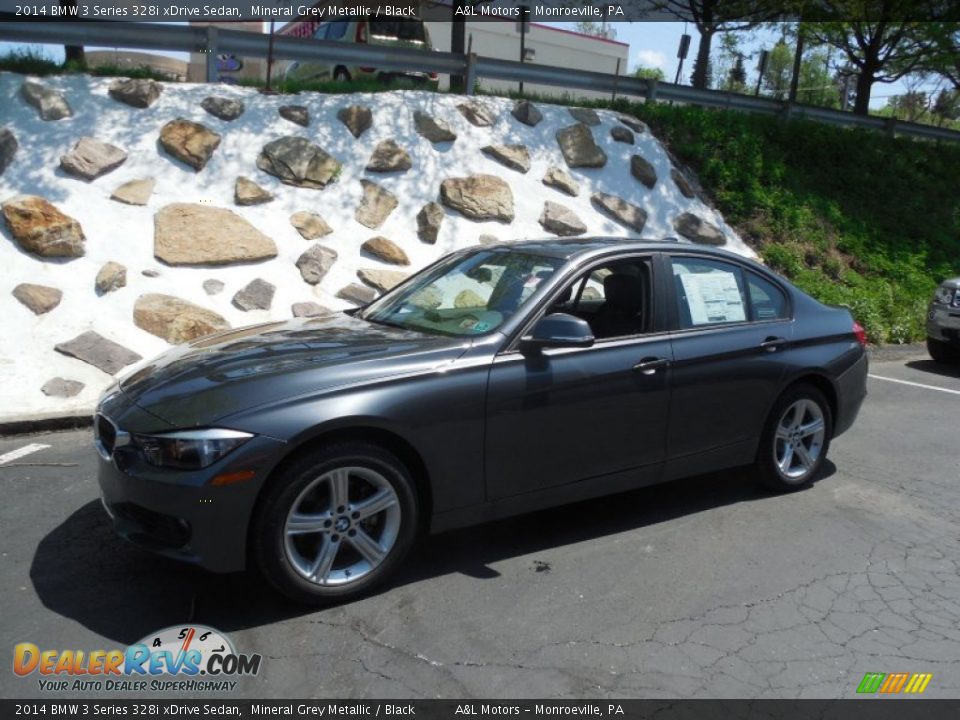 2014 BMW 3 Series 328i xDrive Sedan Mineral Grey Metallic / Black Photo #1