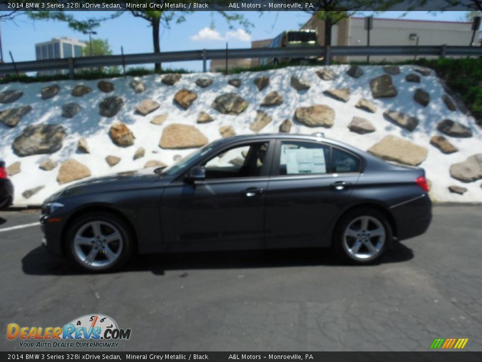 2014 BMW 3 Series 328i xDrive Sedan Mineral Grey Metallic / Black Photo #2
