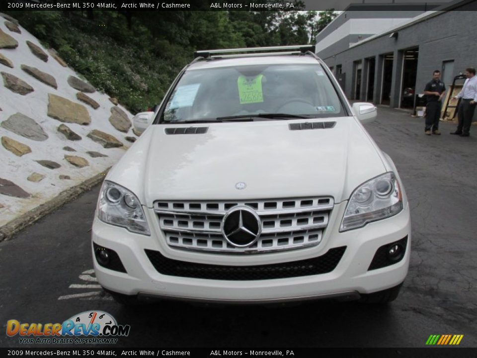 2009 Mercedes-Benz ML 350 4Matic Arctic White / Cashmere Photo #8