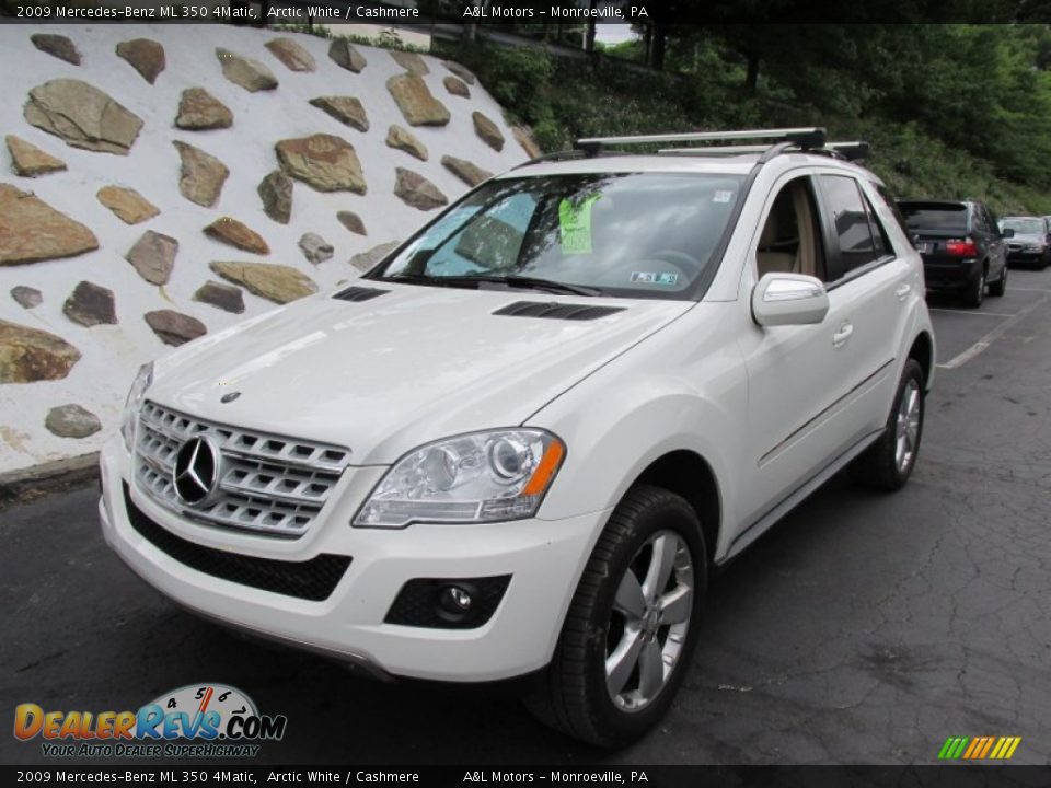 2009 Mercedes-Benz ML 350 4Matic Arctic White / Cashmere Photo #9