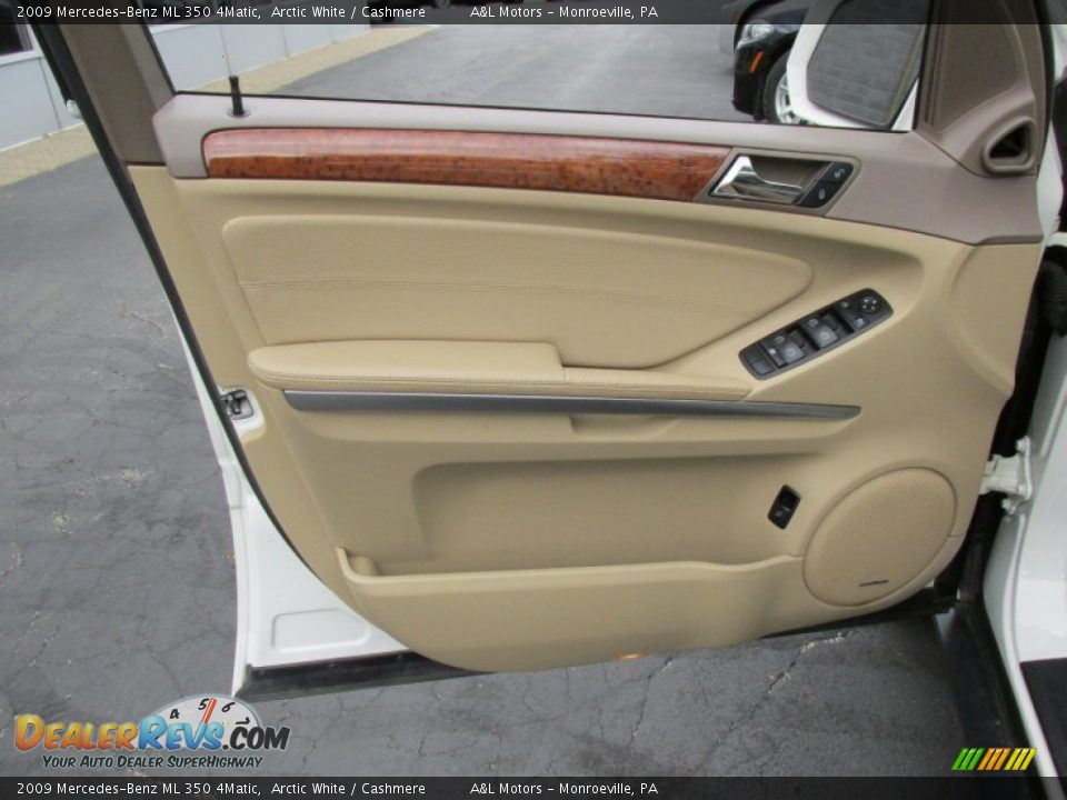2009 Mercedes-Benz ML 350 4Matic Arctic White / Cashmere Photo #11