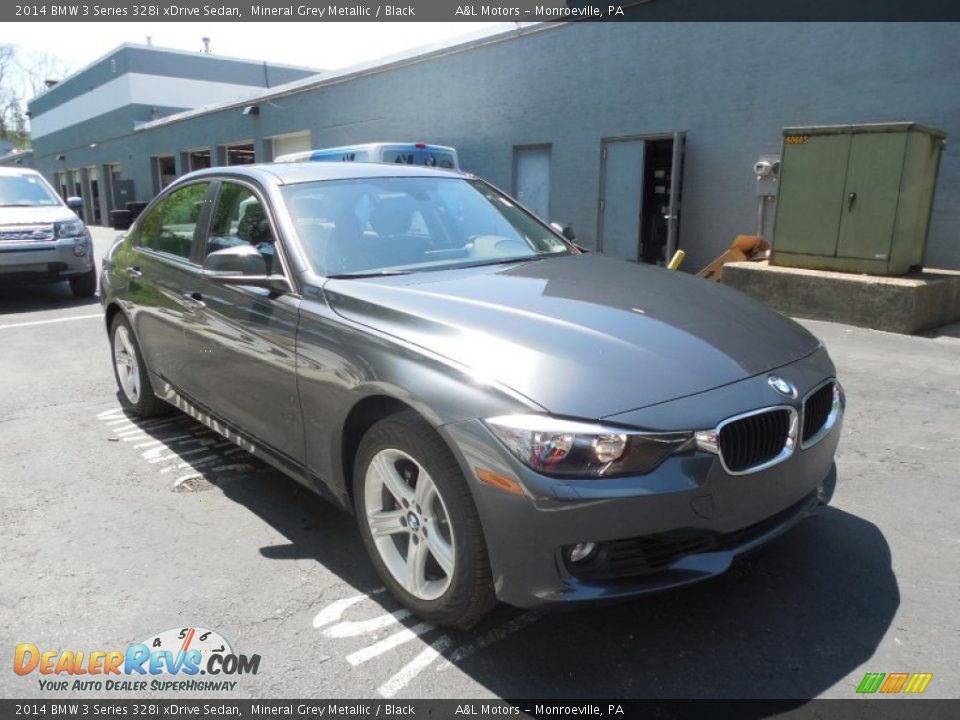 2014 BMW 3 Series 328i xDrive Sedan Mineral Grey Metallic / Black Photo #7