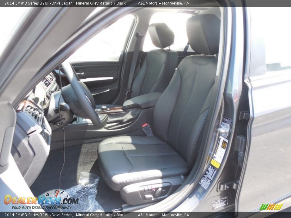2014 BMW 3 Series 328i xDrive Sedan Mineral Grey Metallic / Black Photo #12