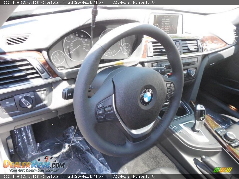 2014 BMW 3 Series 328i xDrive Sedan Mineral Grey Metallic / Black Photo #14