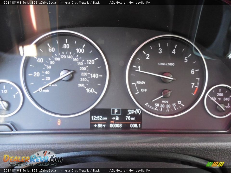 2014 BMW 3 Series 328i xDrive Sedan Mineral Grey Metallic / Black Photo #20