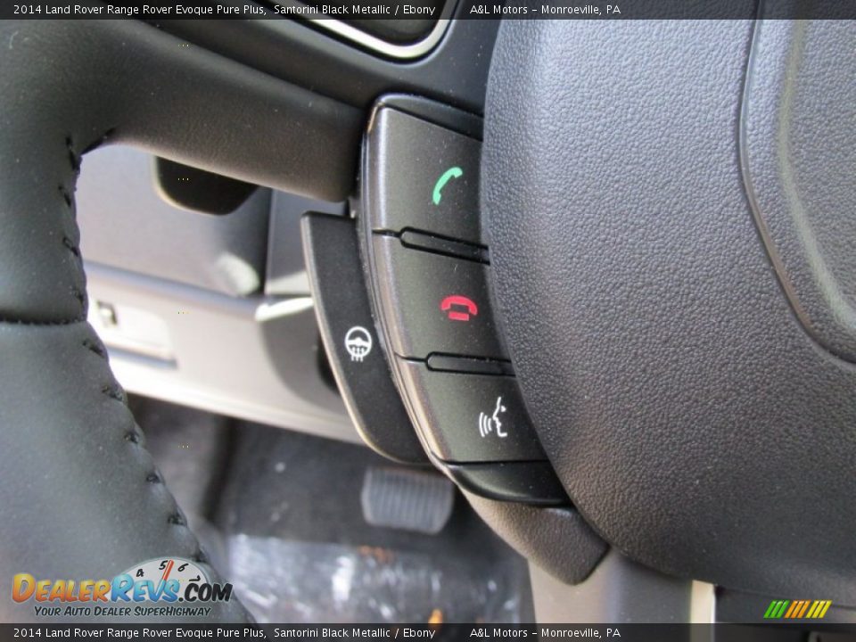 2014 Land Rover Range Rover Evoque Pure Plus Santorini Black Metallic / Ebony Photo #18