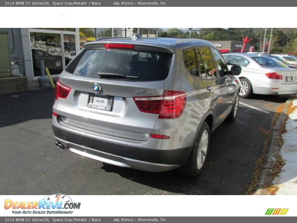 2014 BMW X3 xDrive28i Space Gray Metallic / Black Photo #6