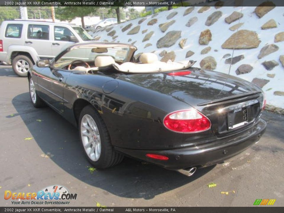 2002 Jaguar XK XKR Convertible Anthracite Metallic / Oatmeal Photo #4