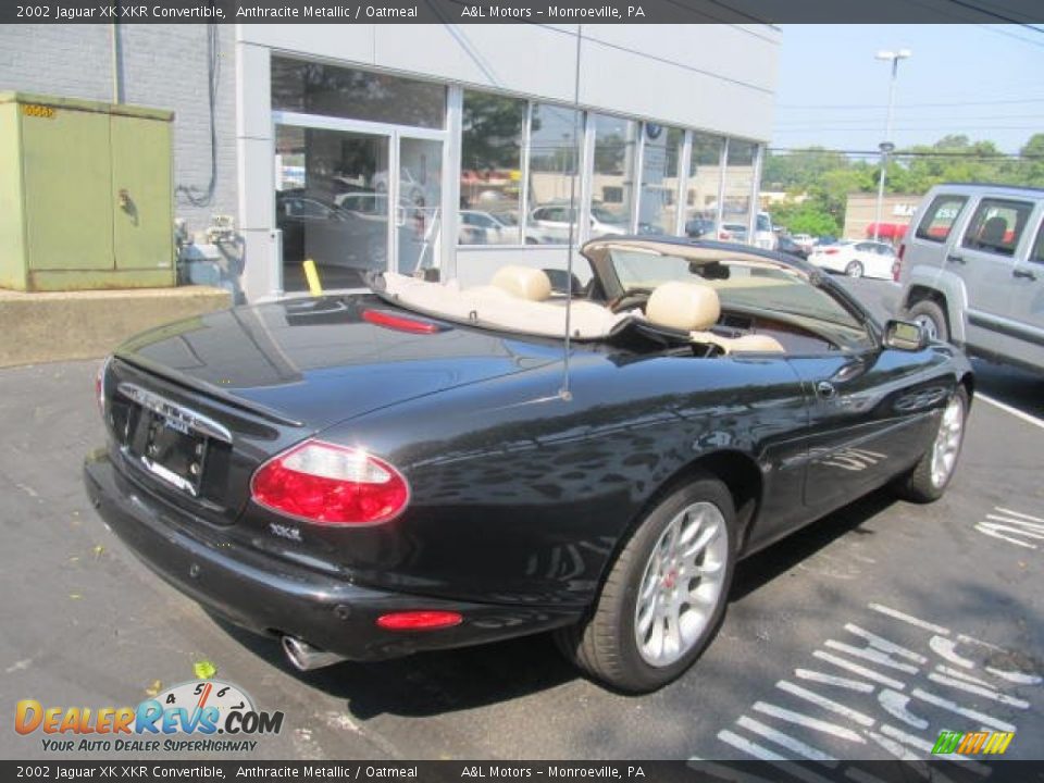 2002 Jaguar XK XKR Convertible Anthracite Metallic / Oatmeal Photo #6