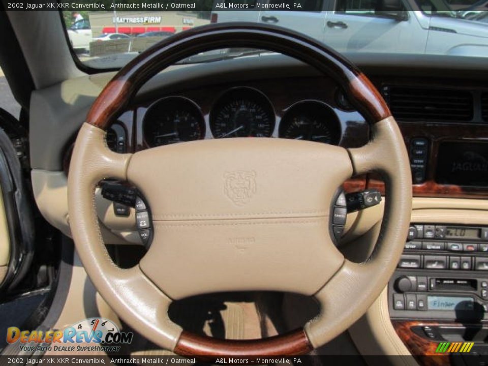 2002 Jaguar XK XKR Convertible Steering Wheel Photo #13