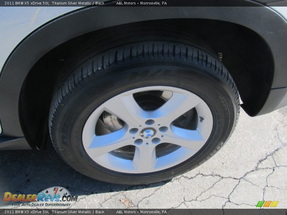 2011 BMW X5 xDrive 50i Titanium Silver Metallic / Black Photo #3