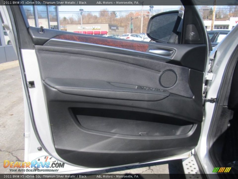 2011 BMW X5 xDrive 50i Titanium Silver Metallic / Black Photo #10