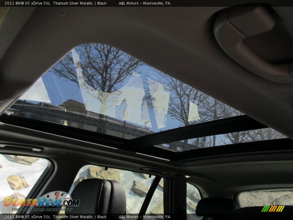 2011 BMW X5 xDrive 50i Titanium Silver Metallic / Black Photo #11