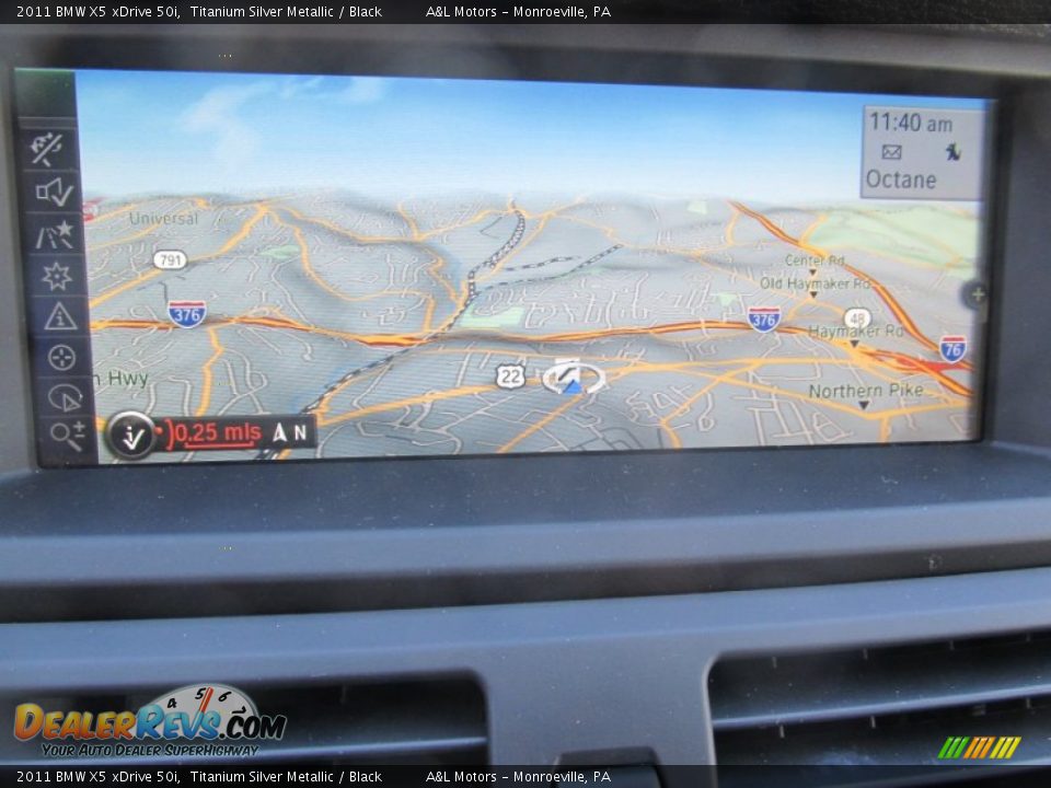2011 BMW X5 xDrive 50i Titanium Silver Metallic / Black Photo #18