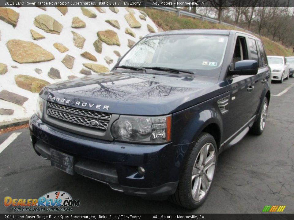2011 Land Rover Range Rover Sport Supercharged Baltic Blue / Tan/Ebony Photo #9
