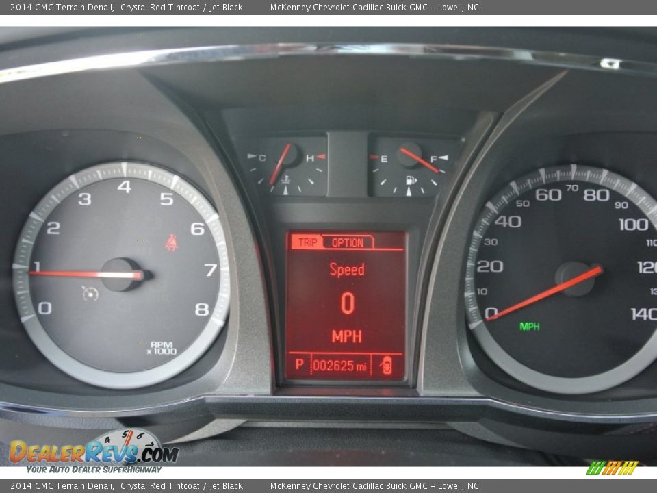 2014 GMC Terrain Denali Crystal Red Tintcoat / Jet Black Photo #19