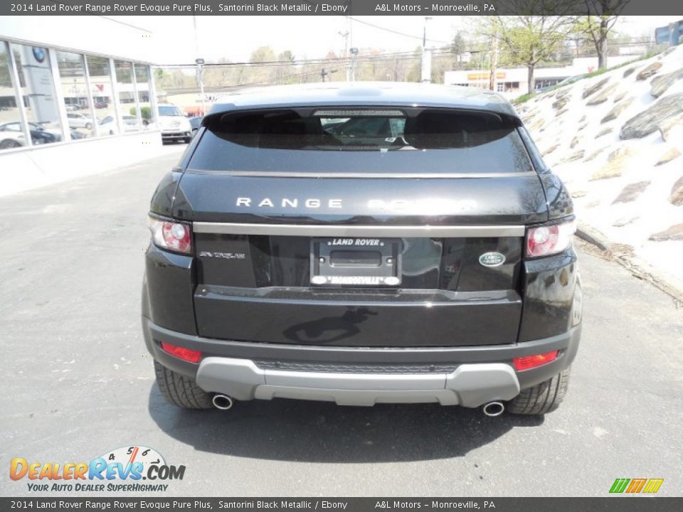 2014 Land Rover Range Rover Evoque Pure Plus Santorini Black Metallic / Ebony Photo #5