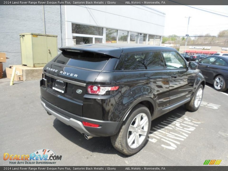 2014 Land Rover Range Rover Evoque Pure Plus Santorini Black Metallic / Ebony Photo #6