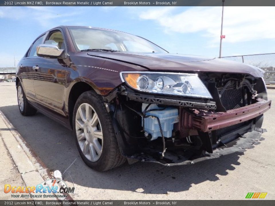 2012 Lincoln MKZ FWD Bordeaux Reserve Metallic / Light Camel Photo #5