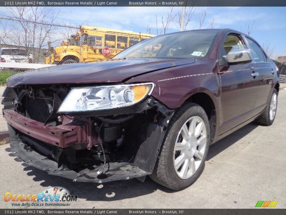 2012 Lincoln MKZ FWD Bordeaux Reserve Metallic / Light Camel Photo #6