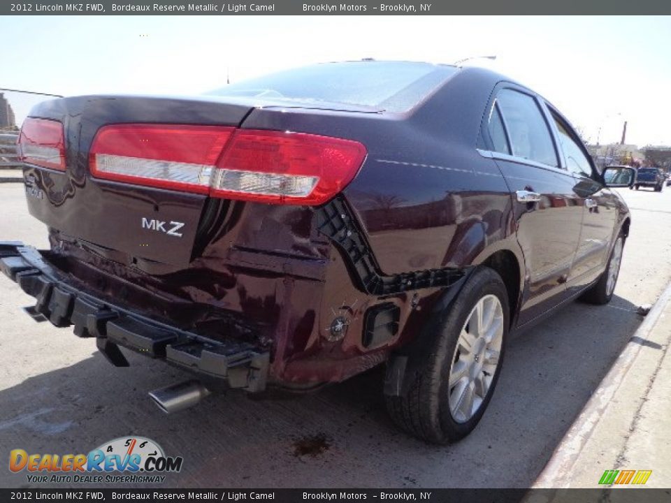 2012 Lincoln MKZ FWD Bordeaux Reserve Metallic / Light Camel Photo #8