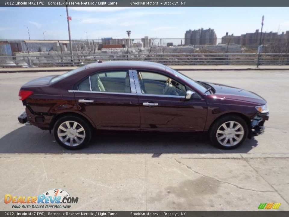 2012 Lincoln MKZ FWD Bordeaux Reserve Metallic / Light Camel Photo #9