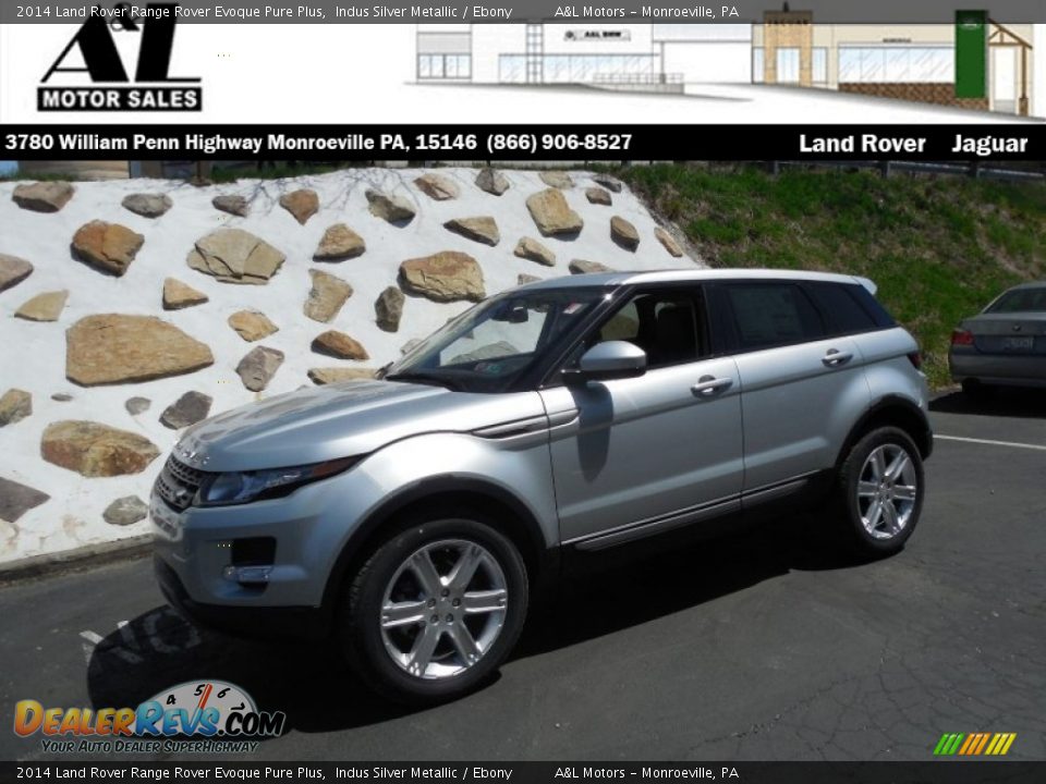 2014 Land Rover Range Rover Evoque Pure Plus Indus Silver Metallic / Ebony Photo #1