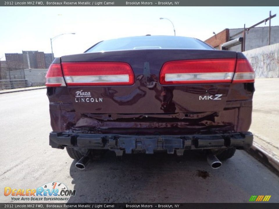 2012 Lincoln MKZ FWD Bordeaux Reserve Metallic / Light Camel Photo #21