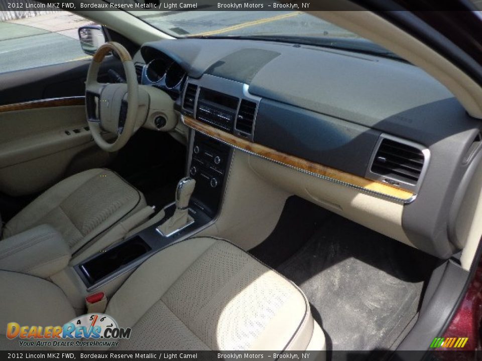 2012 Lincoln MKZ FWD Bordeaux Reserve Metallic / Light Camel Photo #29